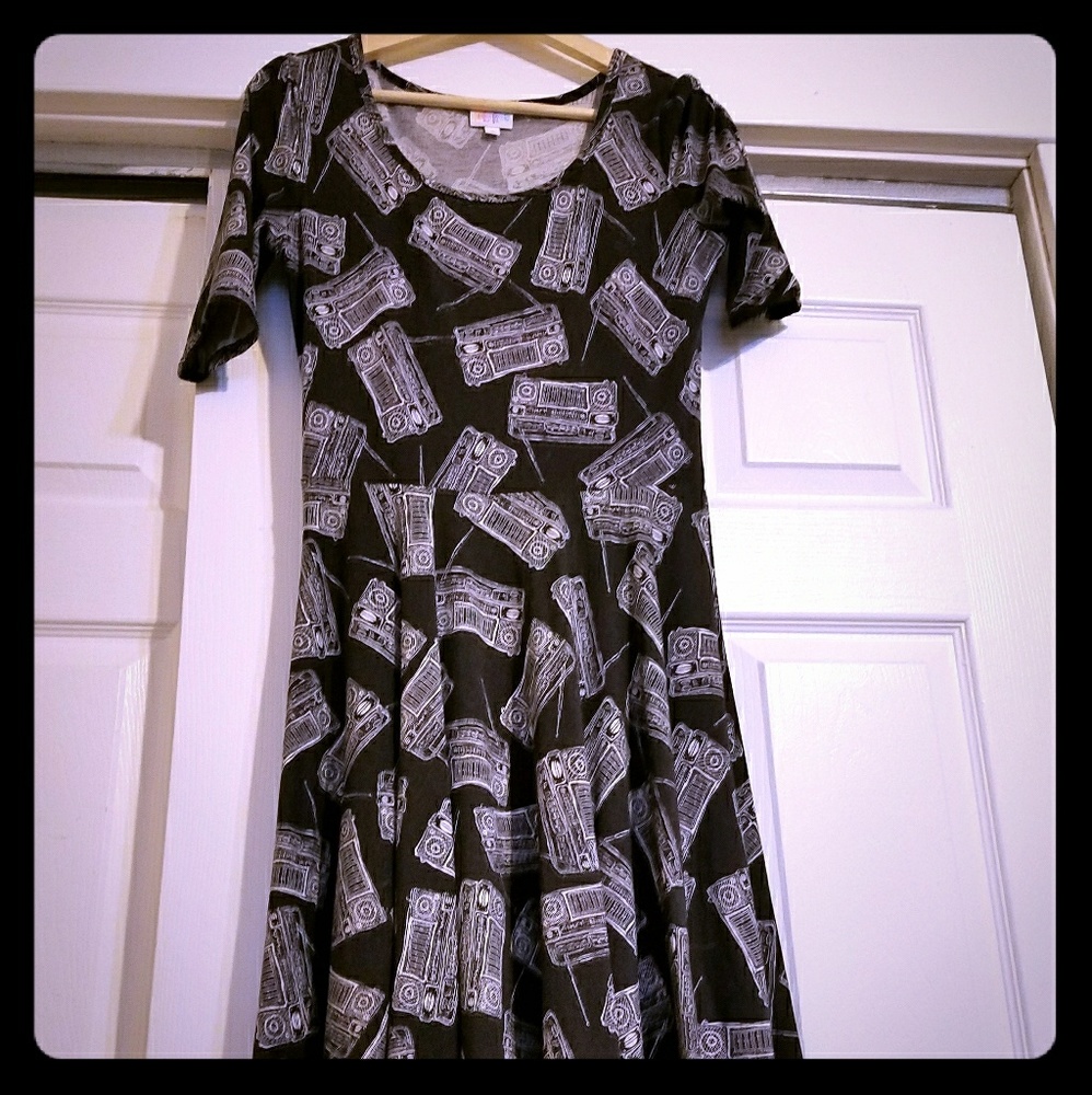 LulaRoe Boom Box Nicole Dress UNICORN